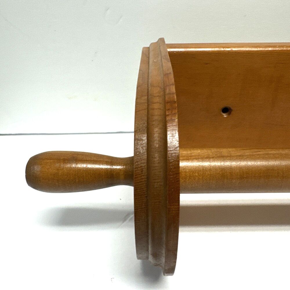 Vintage Wooden Wall Mount Paper Towel Holder Cottage Core Rustic Kitchen Decor - Picture 5 of 10